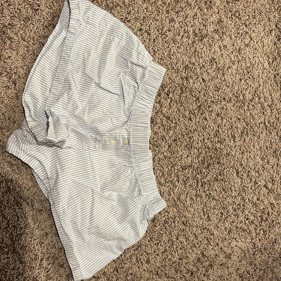 Brandy Melville Blue Pajama Shorts with Elastic Waistband - Picture 3 of 3